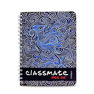 Classmate Pulse 6 Subject Notebook - Unruled, 300 Pages, Spiral Binding, 240mm*180mm