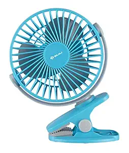 BAJAJ PYGMY MINI 110 MM 10 W HIGH SPEED OPERATION, USB CHARGING, MULTI-CLIP FUNCTION PERSONAL FAN