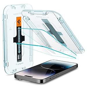 Spigen EZ Fit Tempered Glass Screen Protector for iPhone 14 Pro - 2 Pack (Sensor Protection)