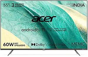 Acer 139 cm (55 inches) H Series 4K Ultra HD Android Smart LED TV AR55AR2851UDPRO (Black)