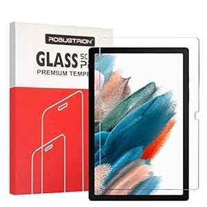 Robustrion [Anti-Scratch] & [Smudge Proof] [Bubble Free] Premium Tempered Glass Screen Protector Guard for Samsung Galaxy Tab A8 10.5 inch [SM-X200/X205/X207] 2022