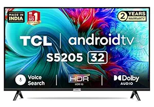 TCL 80 cm (32 inches) HD Ready Certified Android Smart LED TV 32S5205 (Black)
